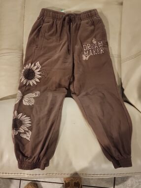 Kids Sunflower Joggers - Brown